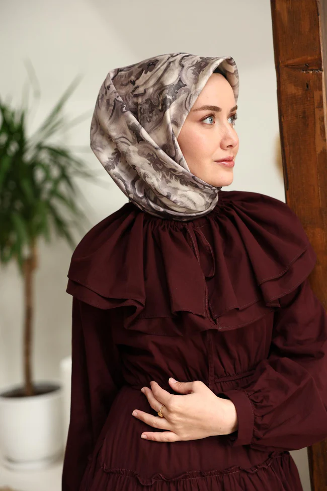 SİLKHOME Écharpe 100% TWİLL DE SOIE