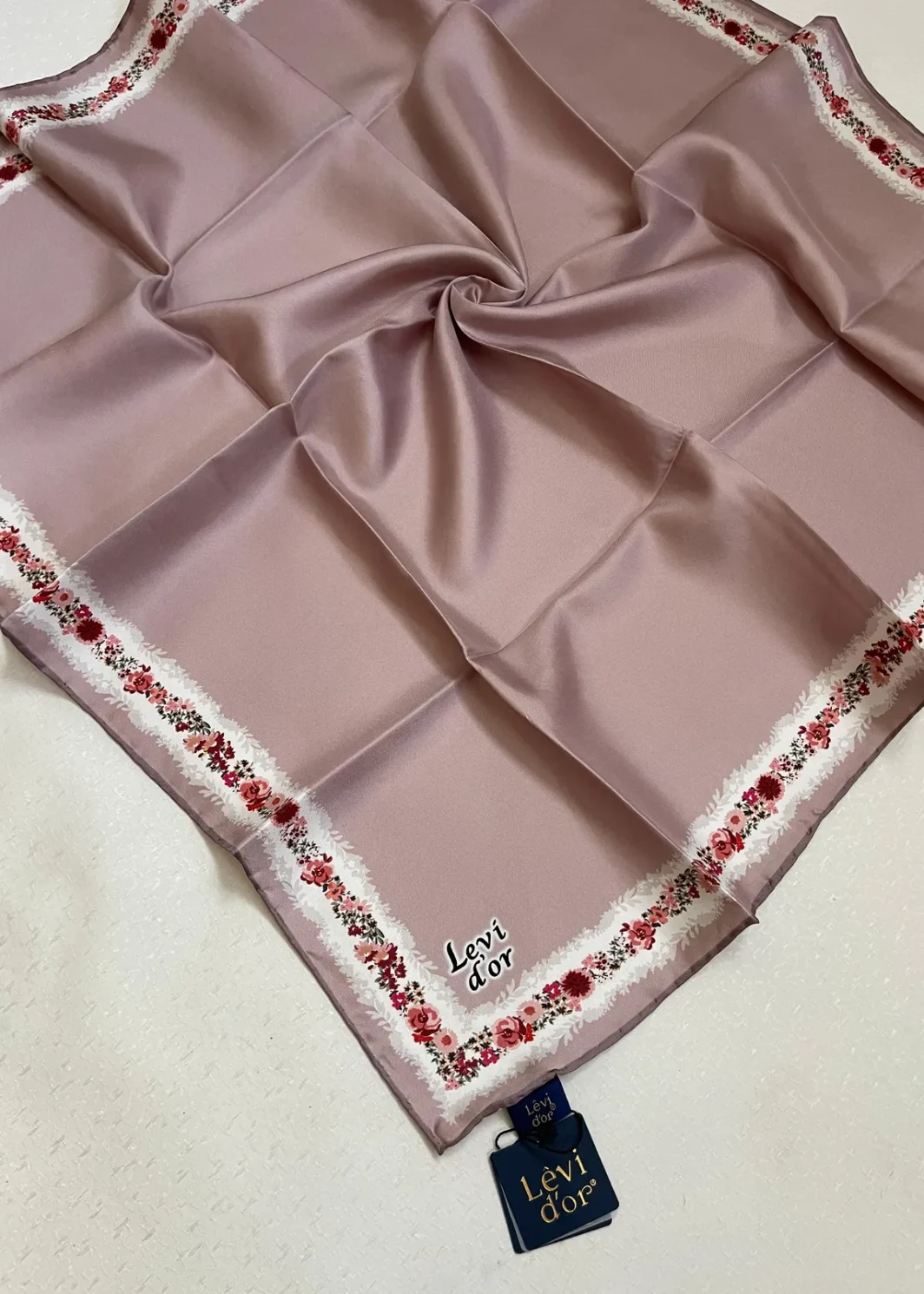 LEVIDOR Écharpe 100% PURE SOIE