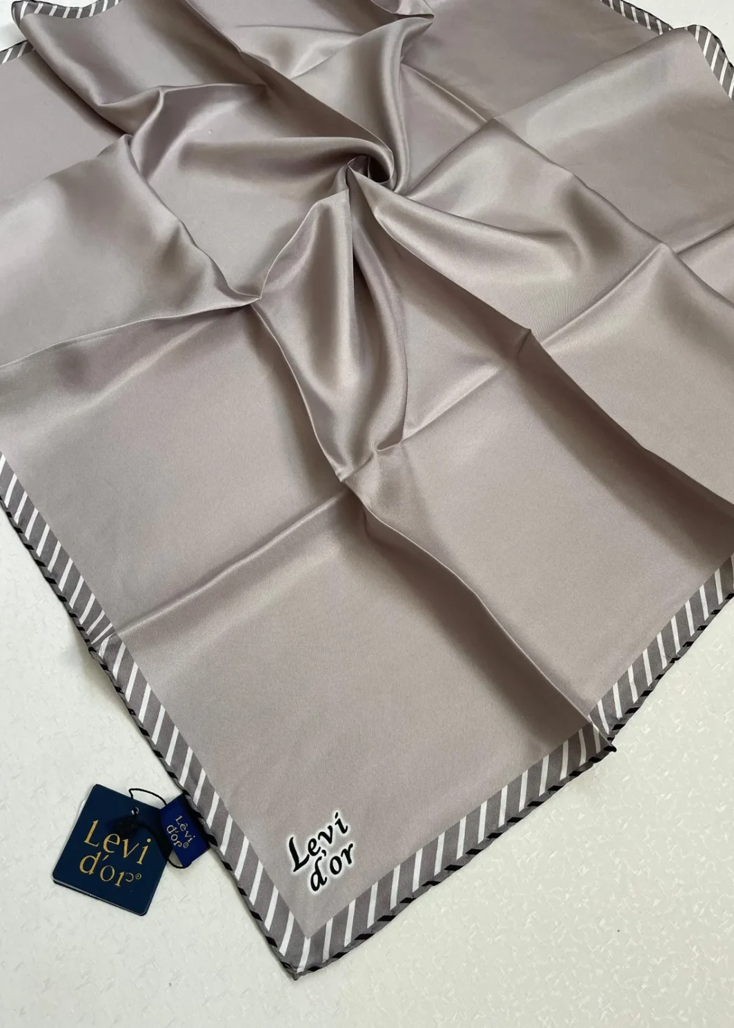 LEVIDOR Écharpe 100% PURE SOIE