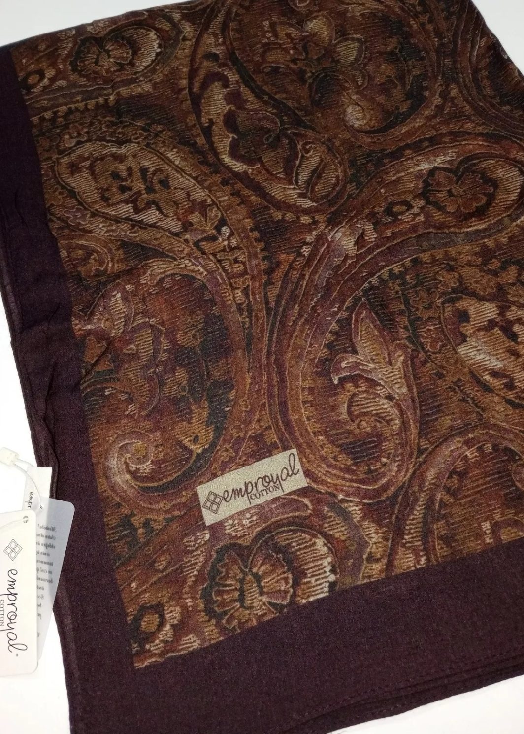 CHALE EMPROYAL COTON NATUREL