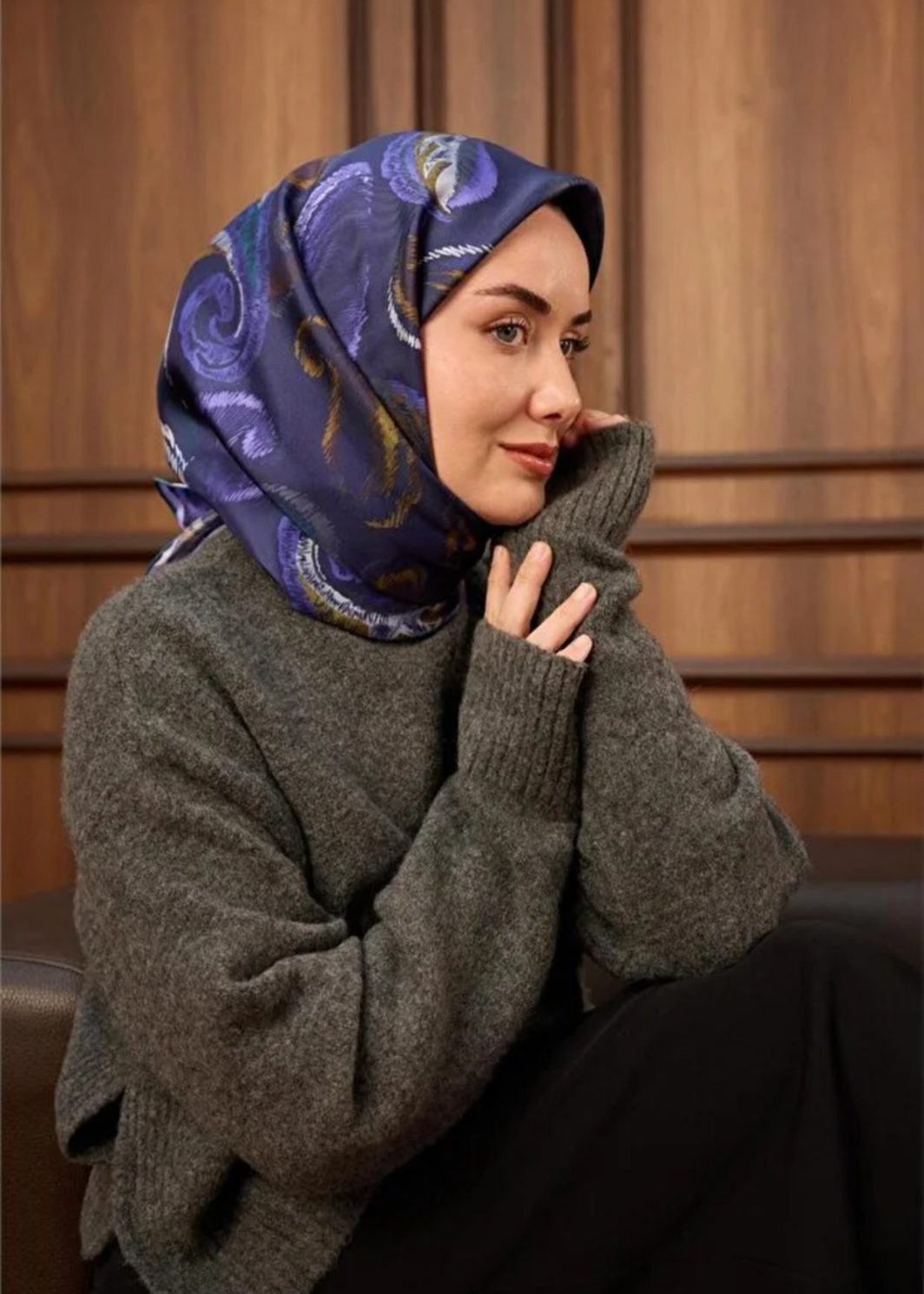 SİLKHOME Écharpe 100% TWİLL DE SOIE