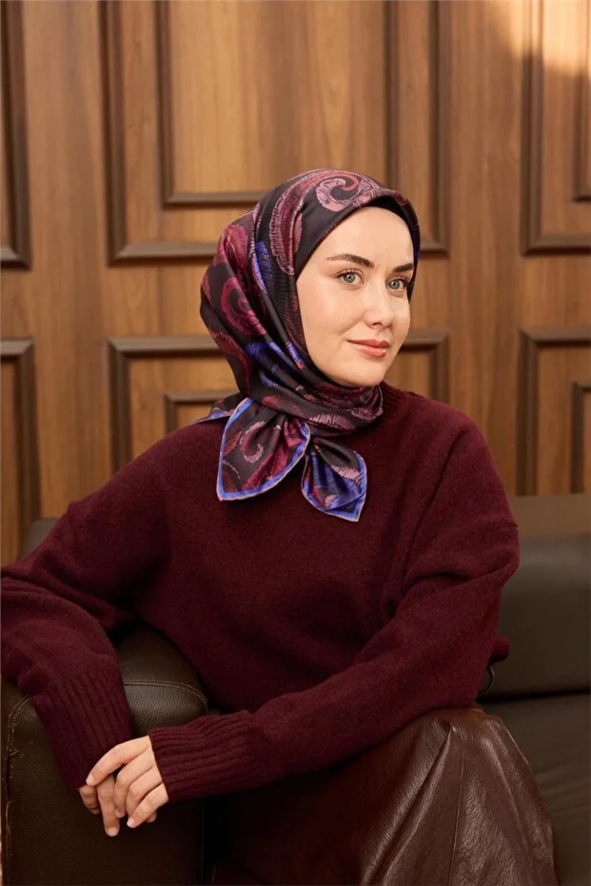 SİLKHOME Écharpe 100% TWİLL DE SOIE – Image 3