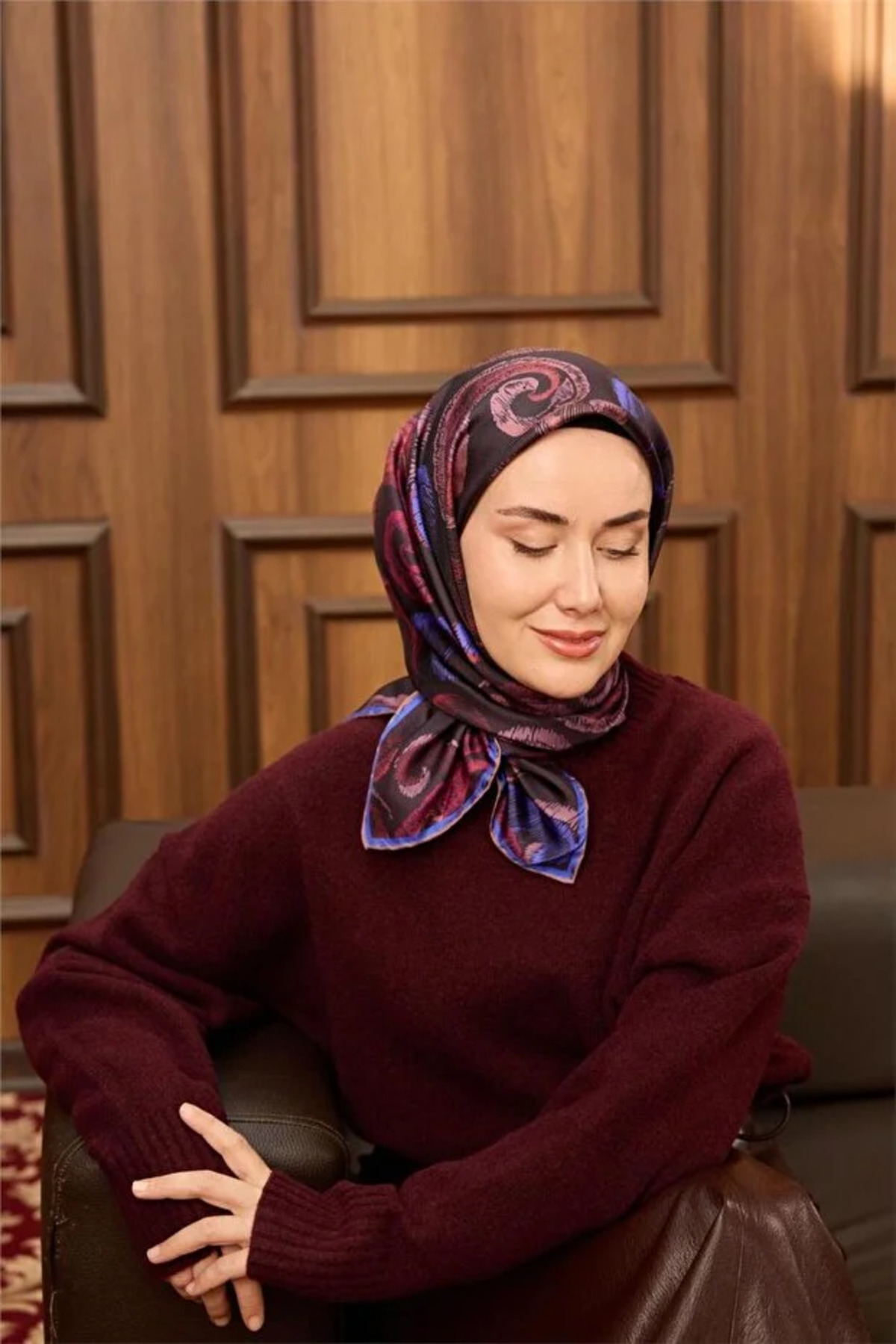 SİLKHOME Écharpe 100% TWİLL DE SOIE