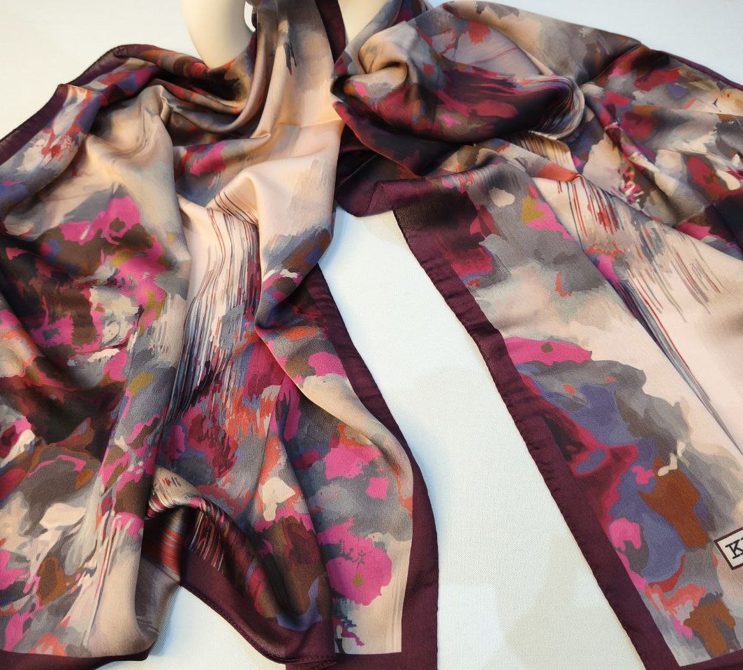 CHALE Mousseline de soie 56x175cm