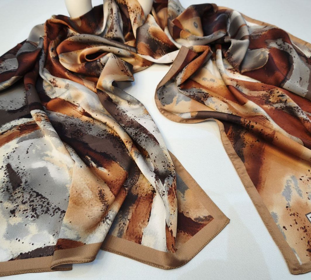 CHALE Mousseline de soie 56x175cm