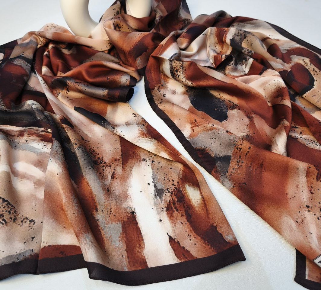 CHALE Mousseline de soie 56x175cm