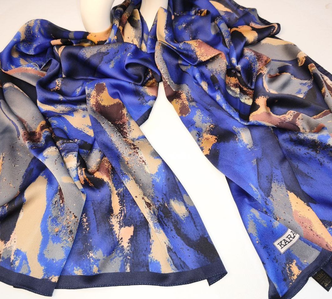 CHALE Mousseline de soie 56x175cm