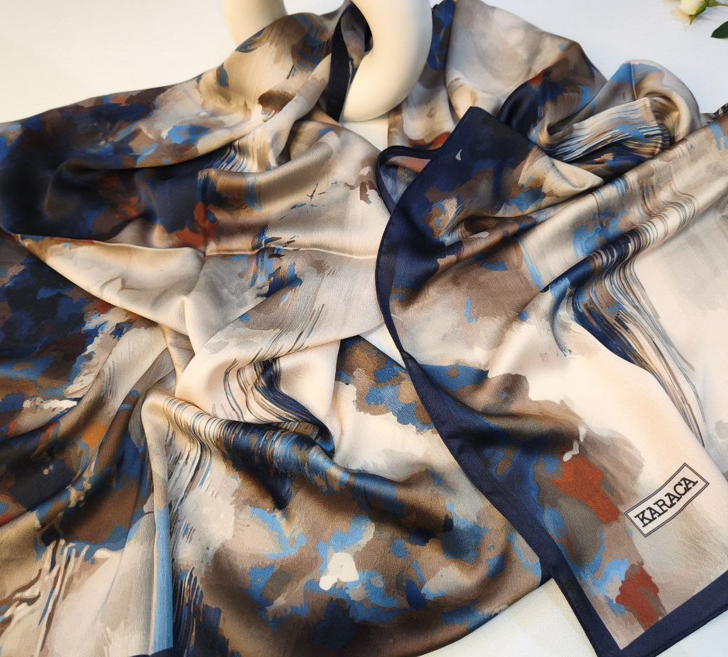 CHALE Mousseline de soie 56x175cm