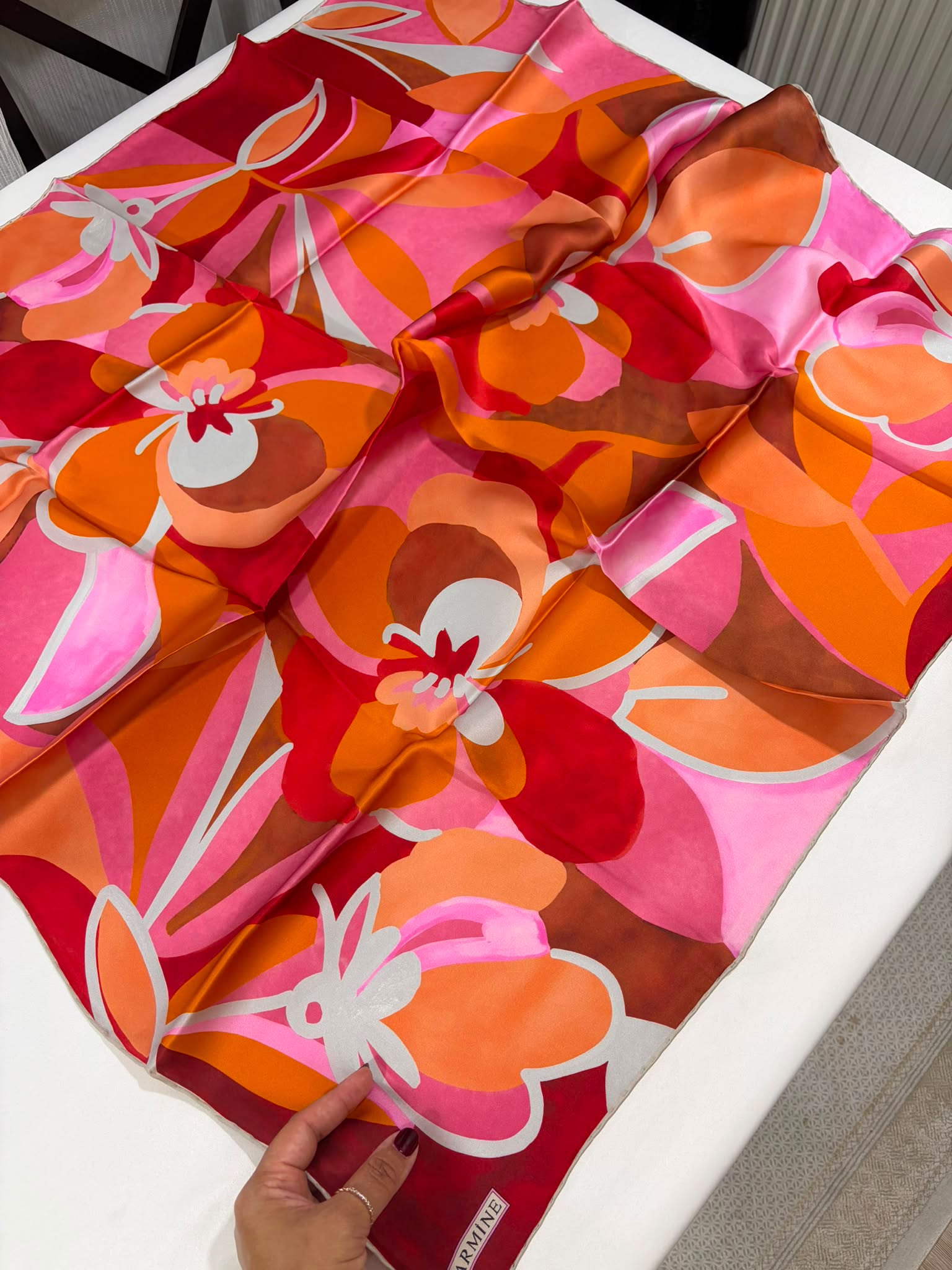 Écharpe Armine 100% Satin de Soie s24/25